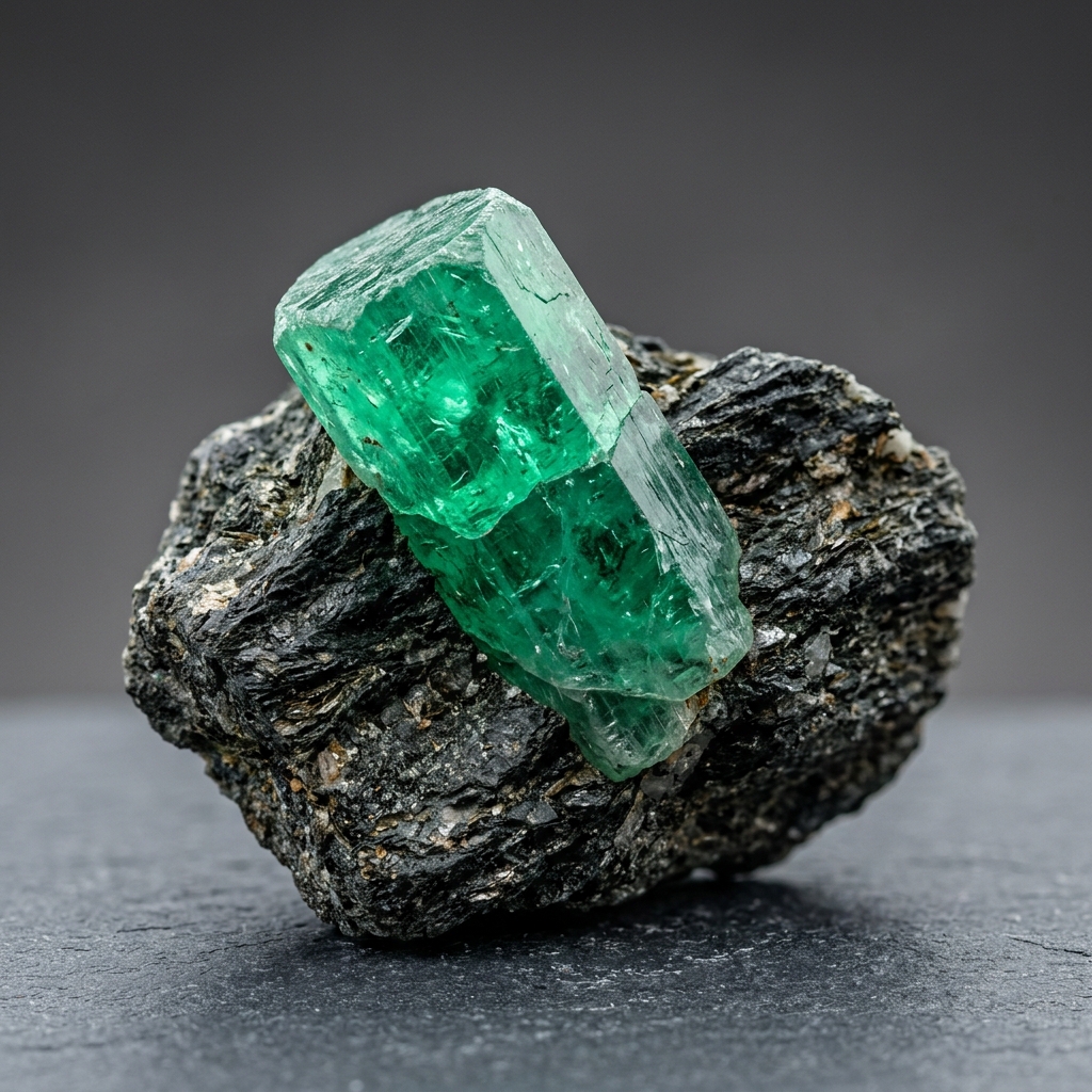 Raw Emerald in Matrix