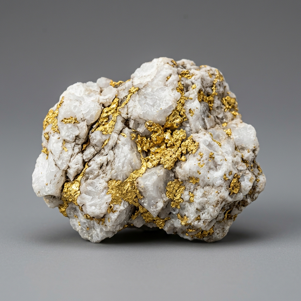 Native Gold in Quartz